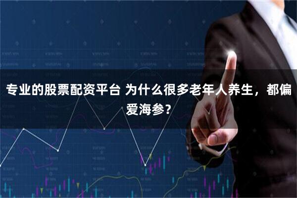 专业的股票配资平台 为什么很多老年人养生，都偏爱海参？